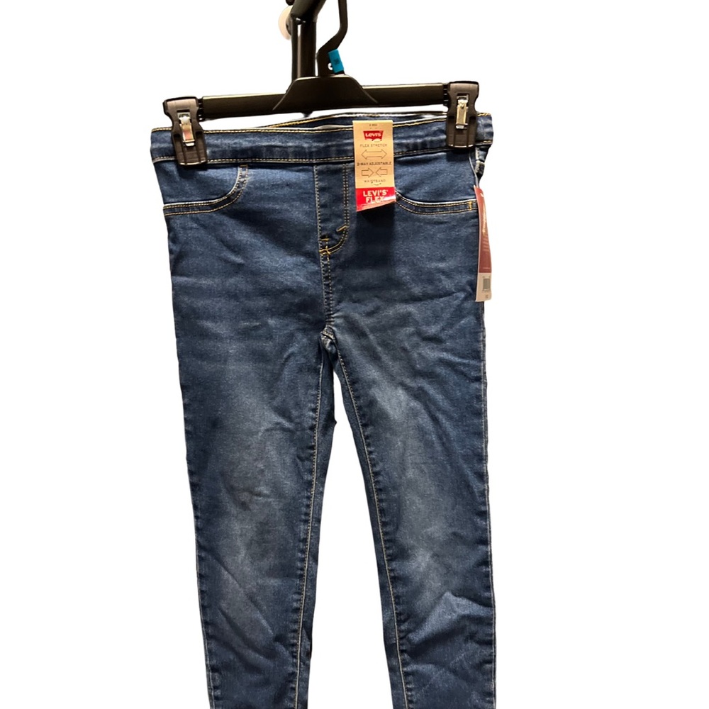Levi's Girls Super Skinny Pull On Denim Leggings Blue Jean Size 8 Regular NWT